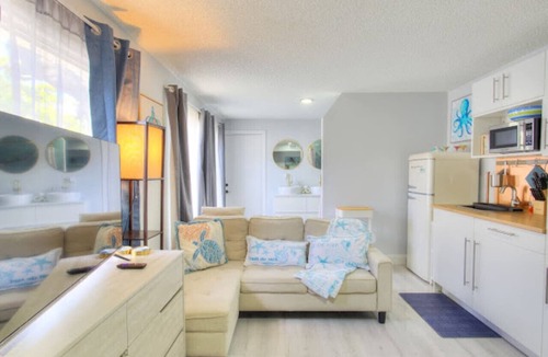 Largo Condo | Sea Turtle-Private bed and bath separated suite