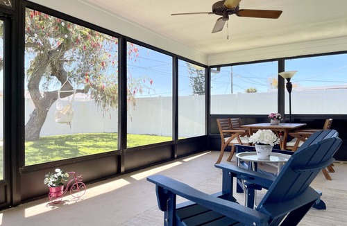 Englewood House | Serene Retreat - 5 mins to Beach, with Beach Gear, Firepit, Bicycles