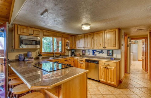 Bayfield Cabin | Slice of heaven! Log home w/huge deck & outstanding views on 7 acres w/creek