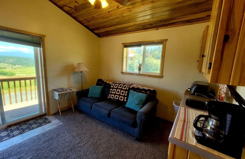 Pagosa Springs Apartment | Soak up the sunshine & mountain views at this beautiful studio property!