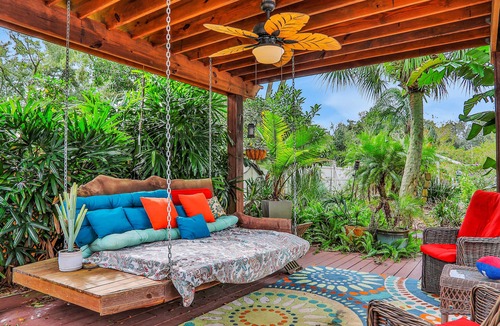 Fruit Cove House | Spacious, dog-friendly home with lush lanai, pool, sauna, hot tub, & coffee bar