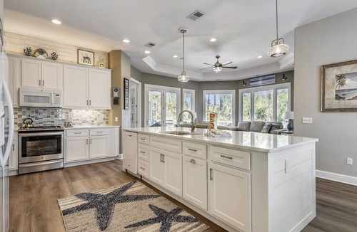 Palmetto Dunes House | Spacious Home on Lake W/Pool & Spa Short Walk to Beach Permit #016113