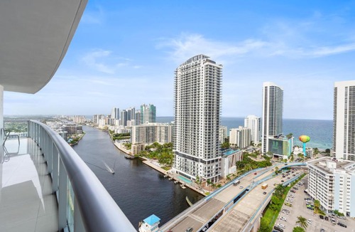 Hallandale Beach Apartment | Spacious Luxury Apartment at Beachwalk Resort with Ocean Views and Private Foyer