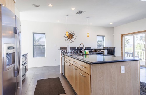 South Padre Island House | Spacious, Modern Home with Large Private Pool & Hot Tub! Dog friendly!