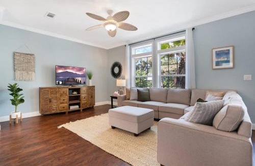 Vilano Beach House | Sparkling Blue Pool Home! Walk to Beach, Publix