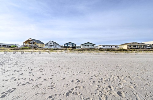 Holden Beach Cottage | Steps to Beach! Coastal Second Row Retreat