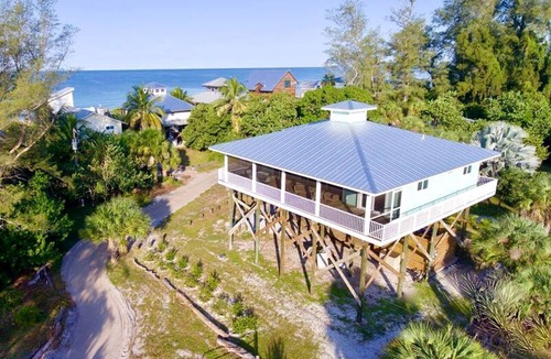 Placida Cottage | Stunning Beachfront Cottage with Gulf Views & Water Access on Little Gasparilla Island, Florida