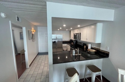 Galveston Condo | Stunning Views, Oceanfront 10th Floor condo steps from Babe's Beach, with pool!