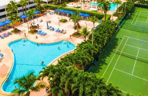 Sunny Isles Beach Apartment | Stunning Water Views 1BR Condo with Pool and Tennis Court