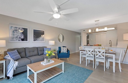 Avon By The Sea Condo | Sunny Shores Retreat w/Pool, Balcony & Steps to Ocean!
