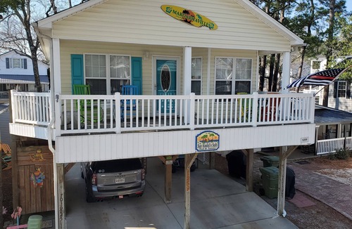 Surfside Beach House | ^Super Clean, Well Equipped Beach House w/Partial Oceanview, Golf Cart, WiFi^