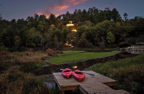 Cherry Log House | The Hidden Still~Blue Ridge Speakeasy Lakehouse~SLEEPS 22