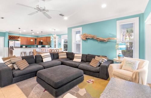 Seacrest Beach House | The Loopy Crab + Huge Private Pool, Patios & Bikes