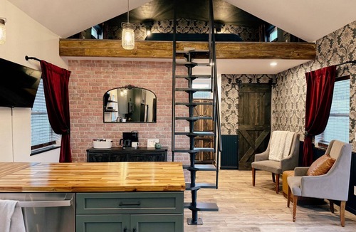 Lake George Cabin | Tiny Glamping Lake House - The Black Rose Saloon