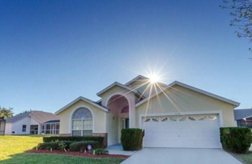 Orange Tree Villa | Totally Private backyard for relaxing in the pool and hot tub.