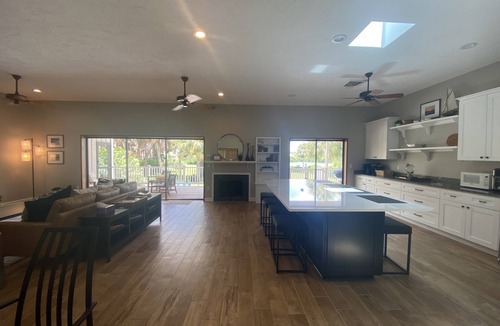Nokomis House | Tropical Oasis Estate on Casey Key - Large Pool, Private Dock, Steps to Beach