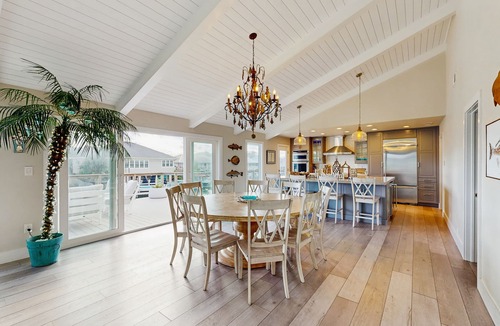 Key Allegro House | Two-Story Family-Friendly home on the water with patio and firepit