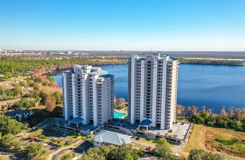 Florida Central Atlantic Coast Condo | Upscale Lakefront Resort Condo at Disney's Doorstep - 1 mi. to Disney Springs!