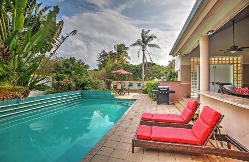 Pompano Beach House | Walk to Beach! Poolside Oasis in Pompano