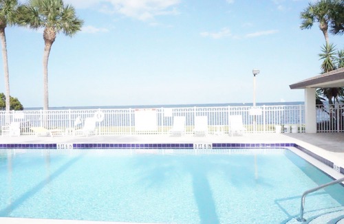 Titusville Condo | Waterfront Top Floor Condo with Perfect Views of Dolphins and SpaceX Launches