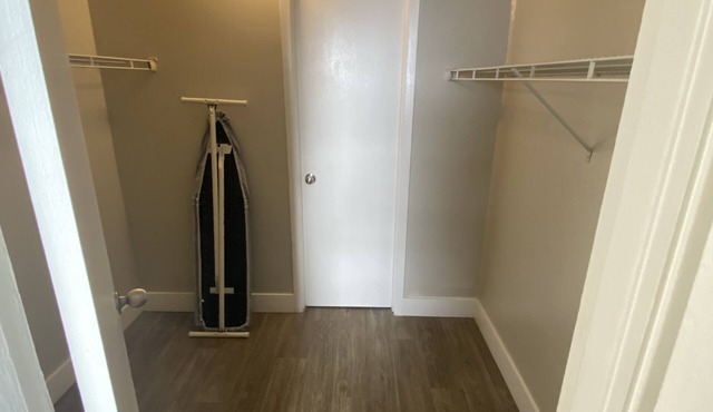 1 Bed one bath with sleeper sofa large living room.