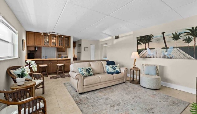 1 Min Walk to Beach | Beach Block Oasis | 2BR/1BA