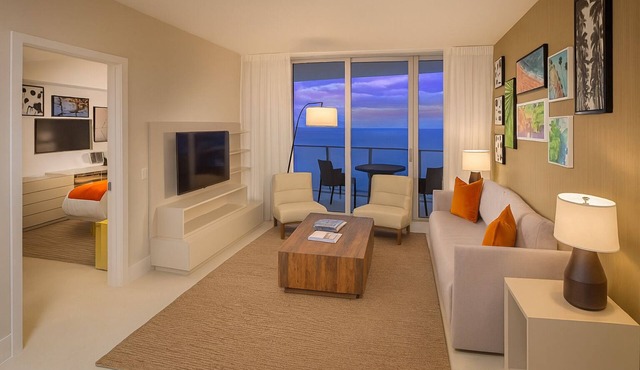 2 1BR Oceanview King Suites, H Hollywood Resort & Residences, Pool, Kitchen!