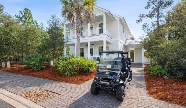 30A ☀️ 6 Seat Golf Cart | *Heated & Chilled Pool | Gated | Beach Equip ☀️Near Restaurants
