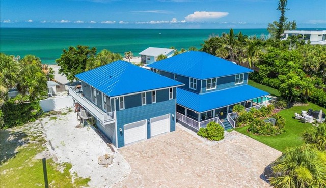 6BR, Pool & Putting Green Estate on Manasota Key Beach