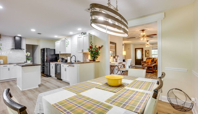 Backyard, Deck & Fire Pit: Conroe Getaway