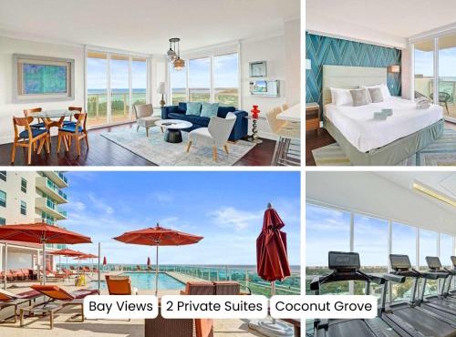 Bright Spacious 2BR Miami Retreat Balcony View