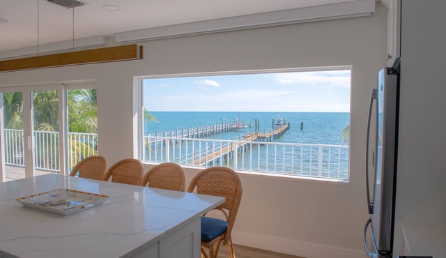 Charming Ocean Front Pool Home with dockage & pool