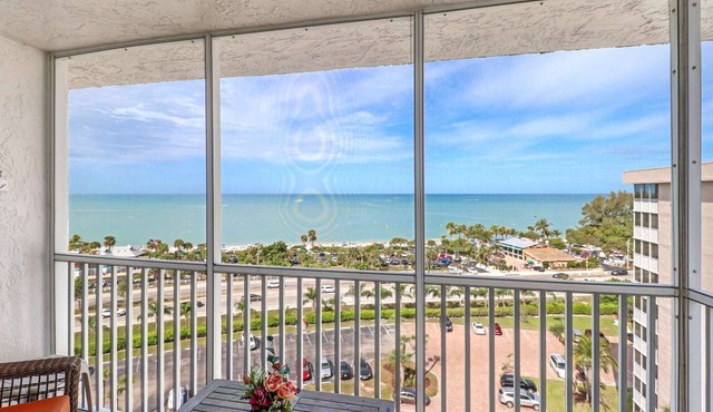DIRECT GULF VIEW | 10TH FLOOR BALCONY | KING BED | FREE PARKING | STEPS TO BONITA BEACH