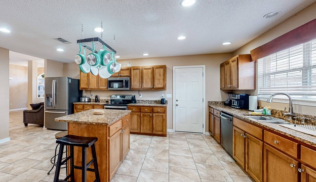 Elegant home with private pool, central AC, & washer/dryer - dog-friendly
