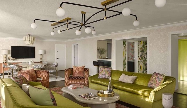 Elegant Terrace Views Await at the Boldly Designed Presidential Suite