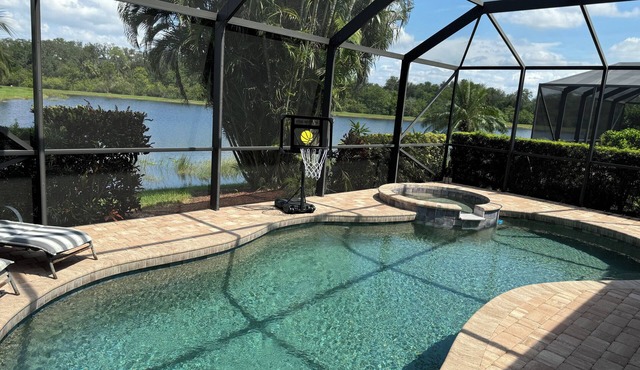 Enjoy it all! 3 BR home, private pool on prestigious River Strand golf course
