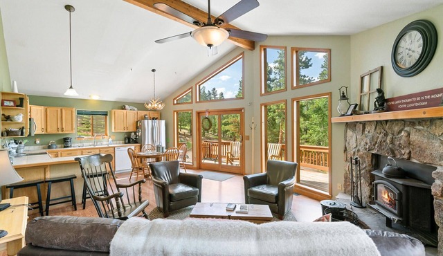 Escape to the Rockies! 3BR Cabin with Outdoor Space, Espresso Machine & Games!