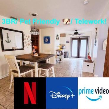 Florida Escape! 3 bedroom home with outside shower