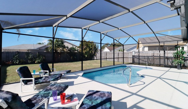 Florida Villa Near Disney, Southwest-Facing Pool & Private Fenced Yard