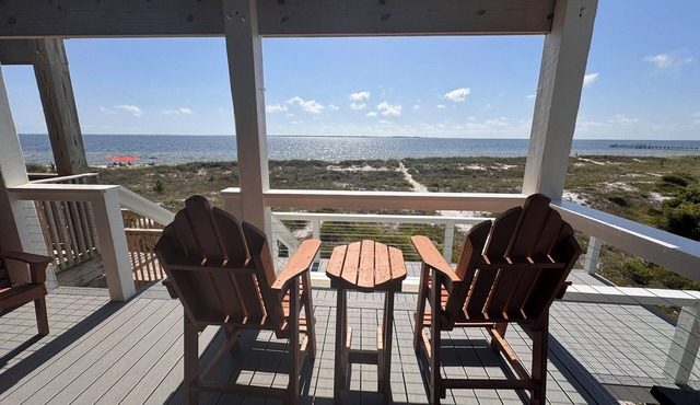 Fully Remodeled 2025 Beachfront Escape- Pet Friendly- Steps to Sand & Gulf Views