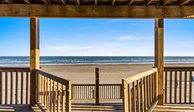 Galveston Beachfront House On The Sand!