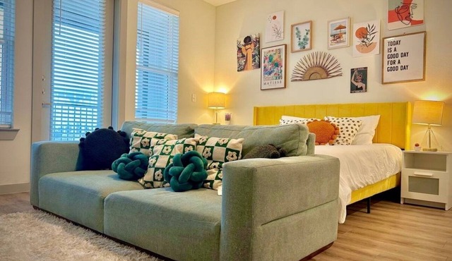 Gorgeous studio apartment in Sherman with pool, WiFi, gym, washer/dryer,