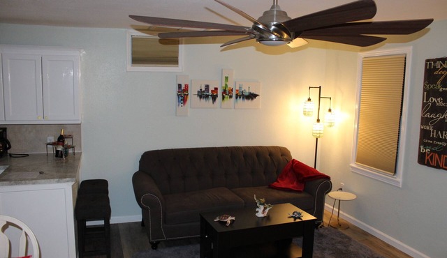 Guest apt. with a resort type backyard can make our home YOUR paradise!