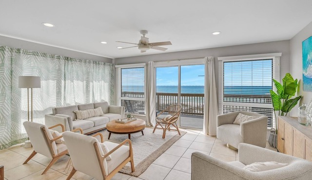 Gulf-Front Townhome with Private Deck, Views and Direct Beach Access