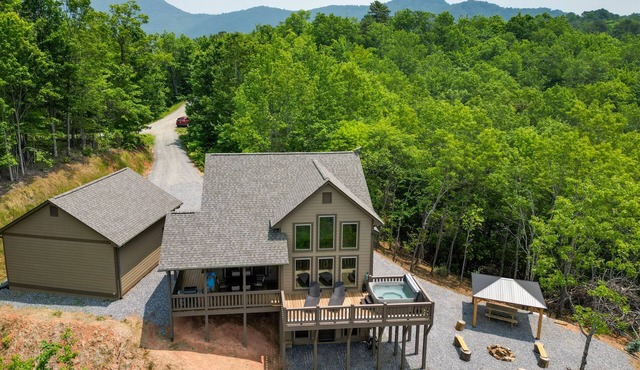 Hot Tub & Fire Pit: Blue Ridge Mtn Cabin!
