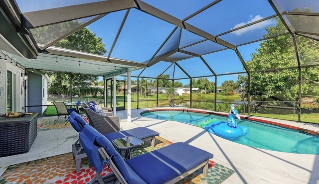 Lakefront Pool Home Near Anna Maria Island | Heated Pool, Fenced Yard, IMG Academy Close