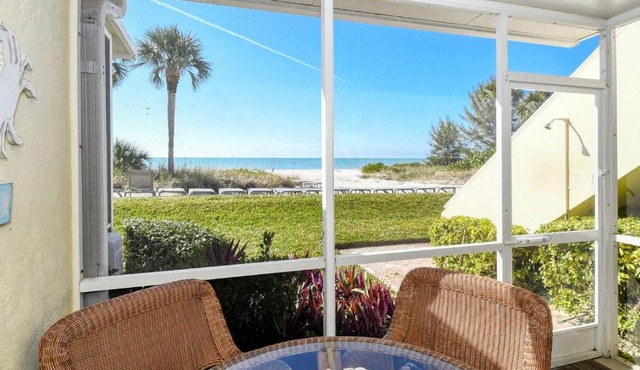 LaPlaya 104A Gulf front Walk right from your lanai onto the private beach