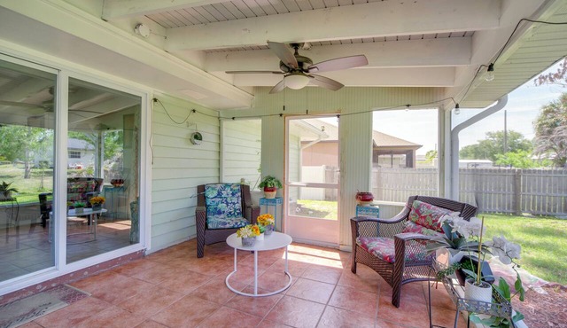 Large Yard, Porch! Pet-Friendly Home in Palm Bay