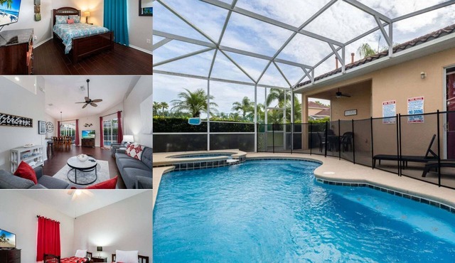 Lovely Tuscan Hills Pool Home with Spa - Close to Disney