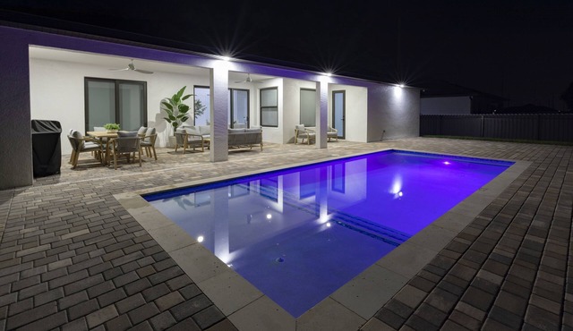 Luxury 4BR Home with Private Heated Pool, Modern Design & Pet-Friendly
